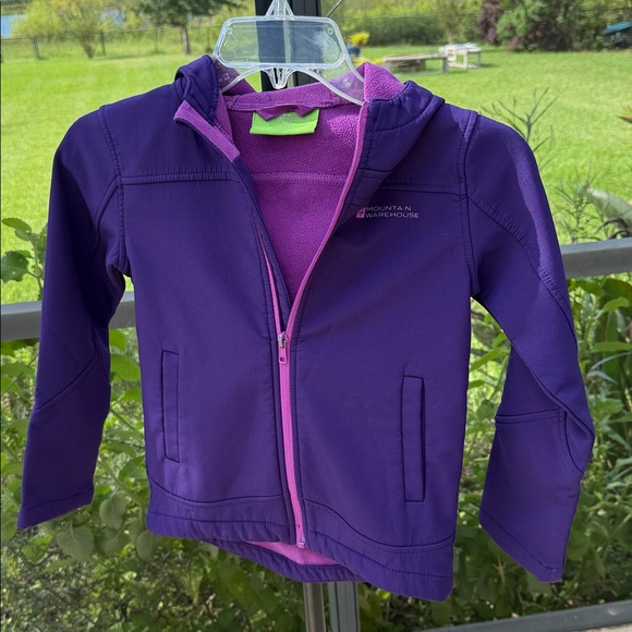 Mountain Warehouse purple Kids jacket hoodie size 7/8 - Picture 1 of 4